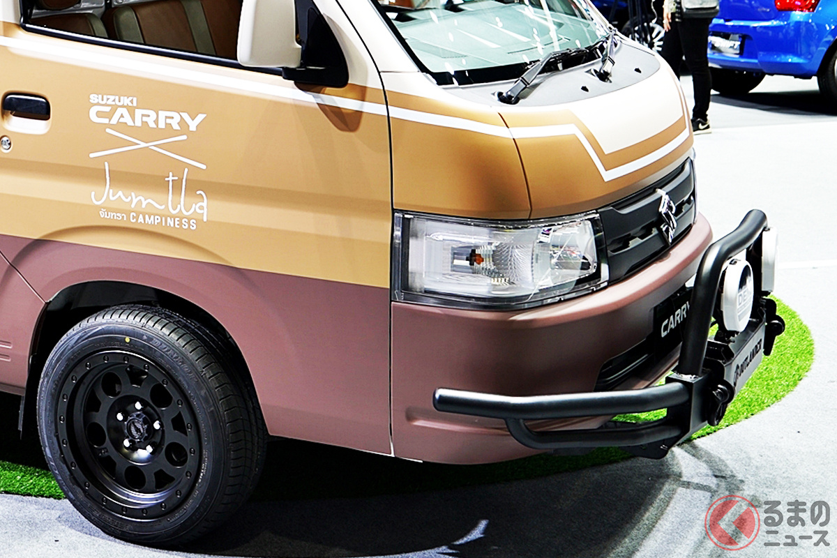 スズキ「キャリイ」(海外仕様)ベースのキャンピングカー