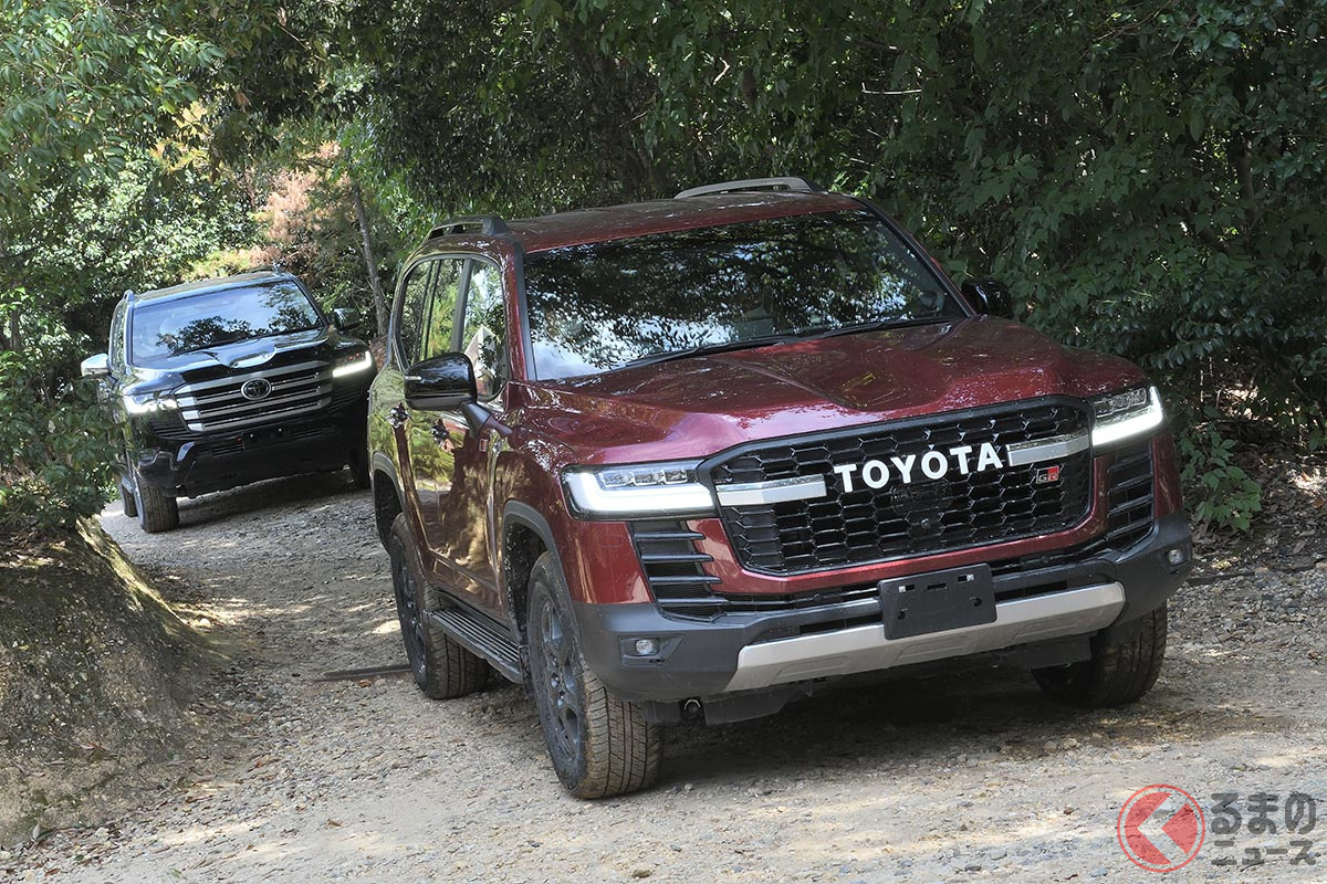 トヨタ「ランドクルーザー(300系)」はもっとも高い新車価格でも約800万円だが…中古車市場では2000万円近いモデルも存在している