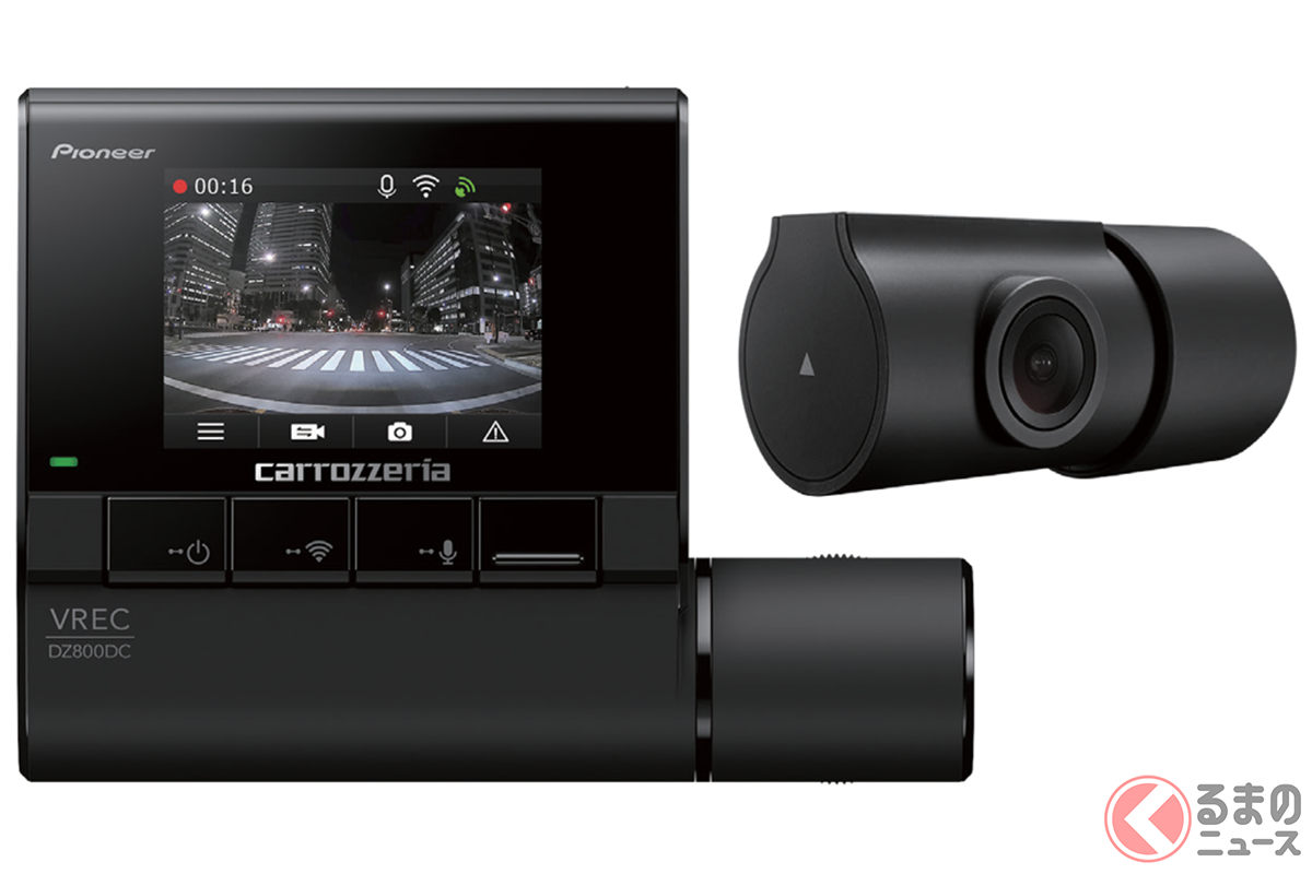 パイオニア カロッツェリアから発表されたドライブレコーダー「VREC-DZ800DC」
