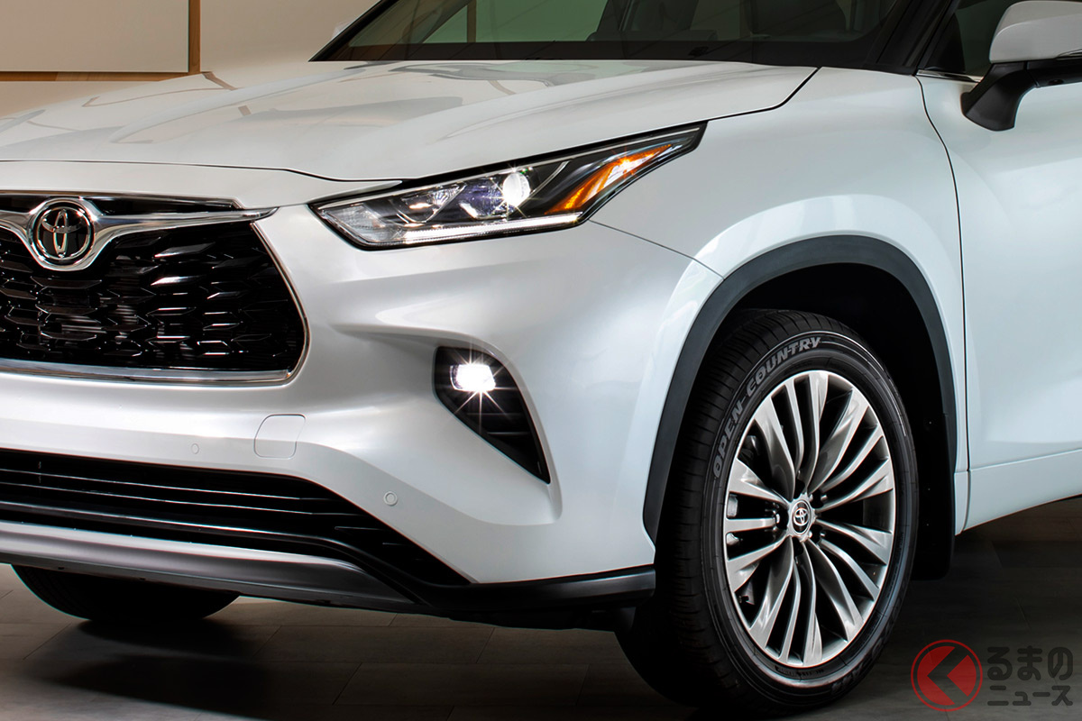 米国トヨタが発表した「ハイランダー」(2023年モデル)