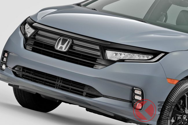 ホンダ新型 オデッセイスポーツ 発表 全長5m超の黒顔ミニバンを米で発売 日本のギラ顔 アルファード 達と異なるデザインとは くるまのニュース ホンダ新型 オデッセイスポーツ 発表 全長5m超の黒顔ミニバンを米で発売 日本のギラ顔 アルファード 達と異なるデザインとは くるまのニュース