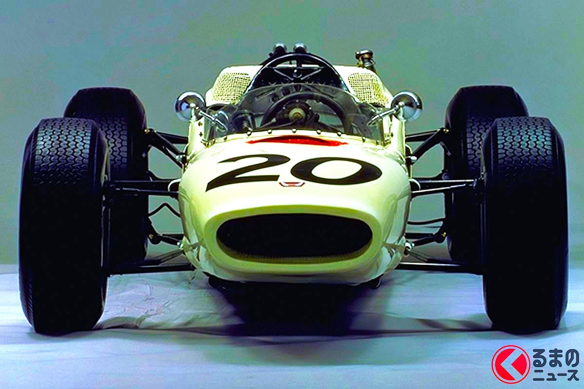 ホンダのF1挑戦は1964年のドイツGPから始まった。写真は当時のホンダF1マシン「RA271」