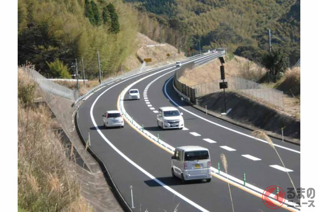 国道504号バイパス「北薩横断道路(泊野道路)」(画像:鹿児島県)