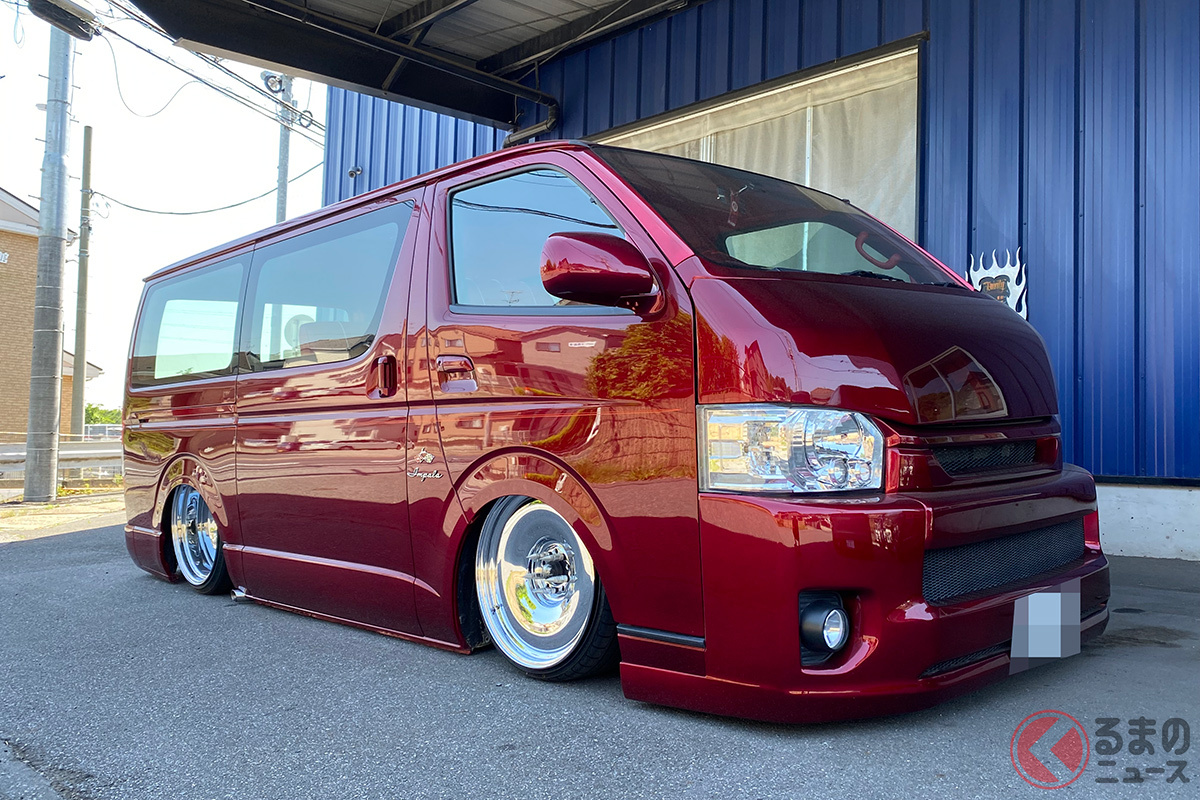 V8搭載のトヨタ ハイエース に驚愕 アメ車カスタムのクオリティ高し インパラ仕様のトヨタ車とは くるまのニュース V8搭載のトヨタ ハイエース に驚愕 アメ車カスタムのクオリティ高し インパラ仕様のトヨタ車とは くるまのニュース