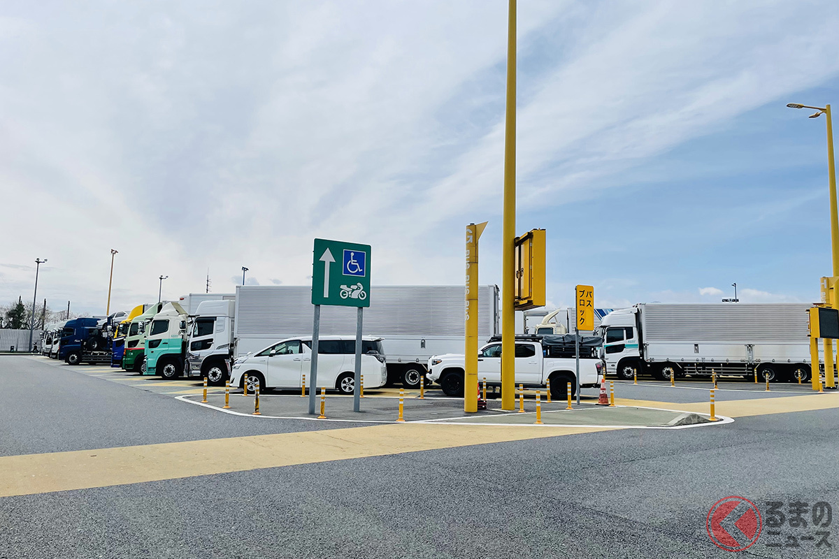 SA・PAの駐車枠問題は年々改善されるものの、利用者のマナー改善も求められる