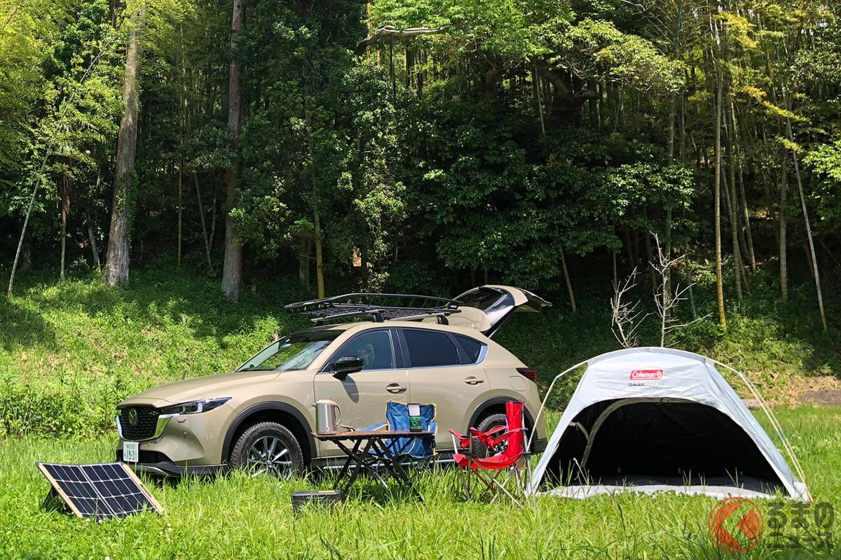 アウトドアでマツダ「CX-5 フィールドジャーニー」が大活躍