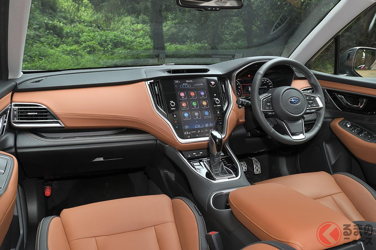 視界の良さを重視するスバル車(レガシィ アウトバック)