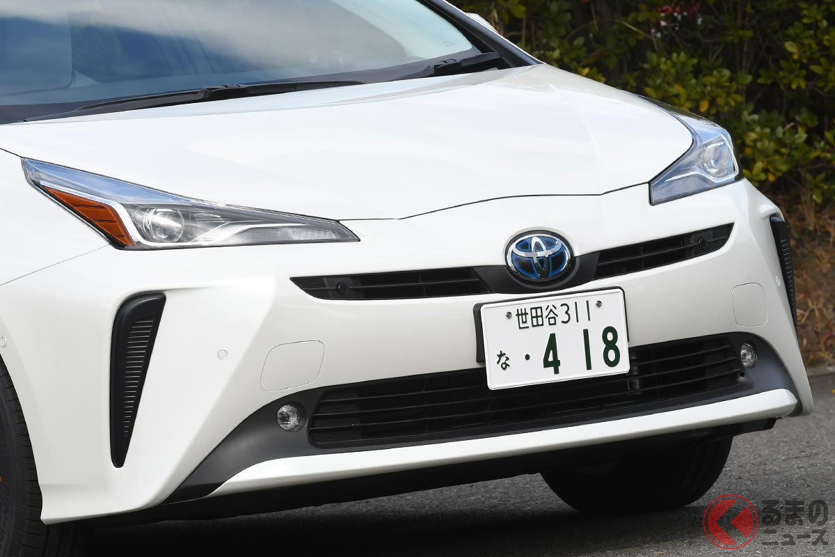 ハイブリッド車の代表的存在であるトヨタ「プリウス」