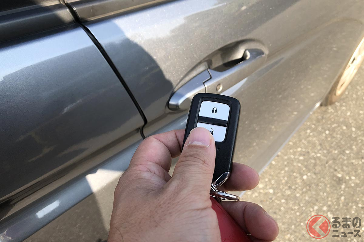 施錠し忘れで車上狙いに遭いやすい