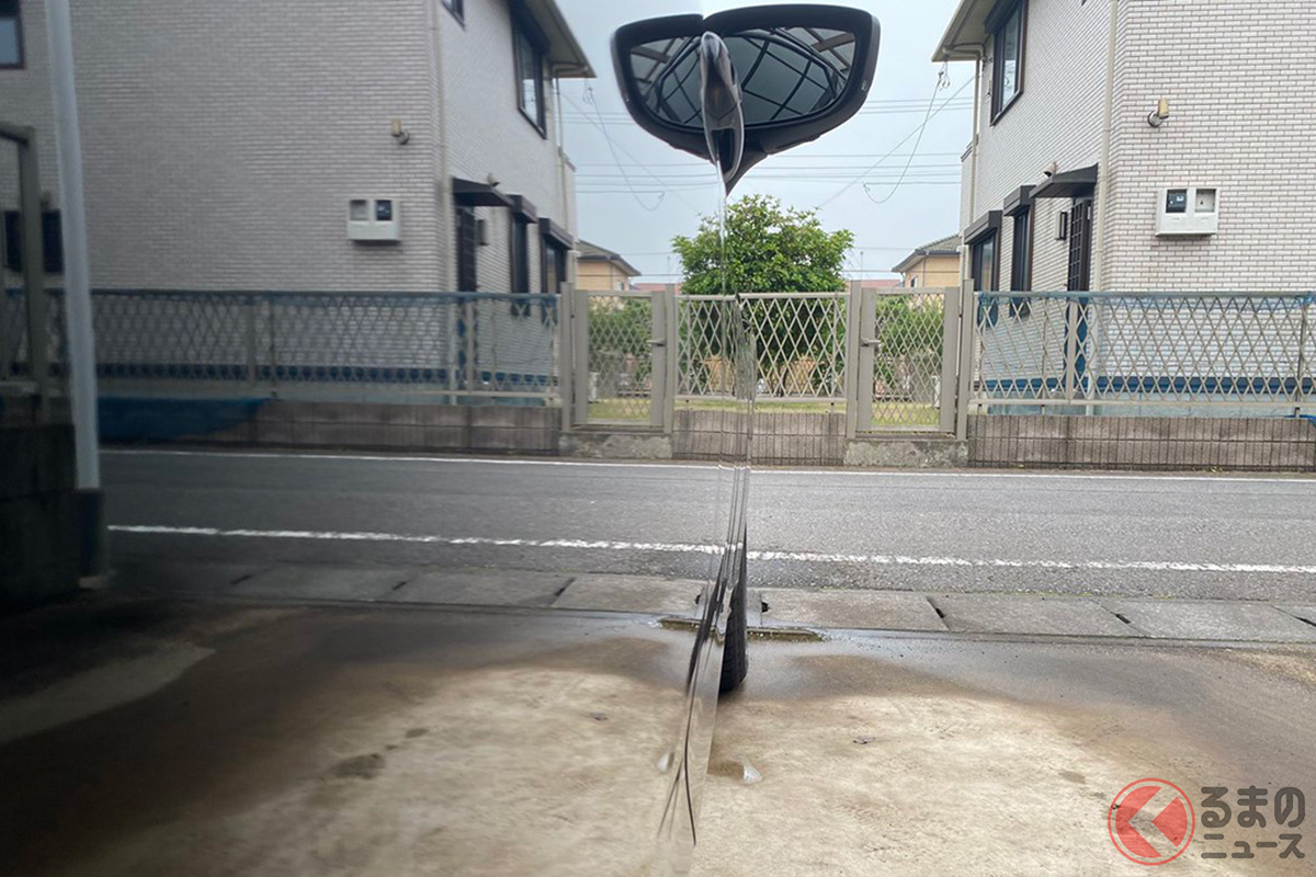 クルマどこ!? 洗車したらクルマ消えた!? 画像:シオムスビ(@SHIOMUSUBI2233)さん