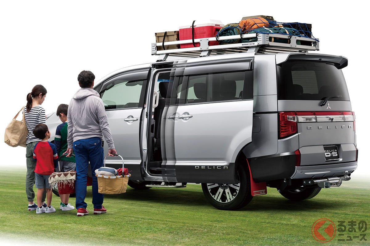 ディーラーオプションを多数装着した三菱「デリカD:5」