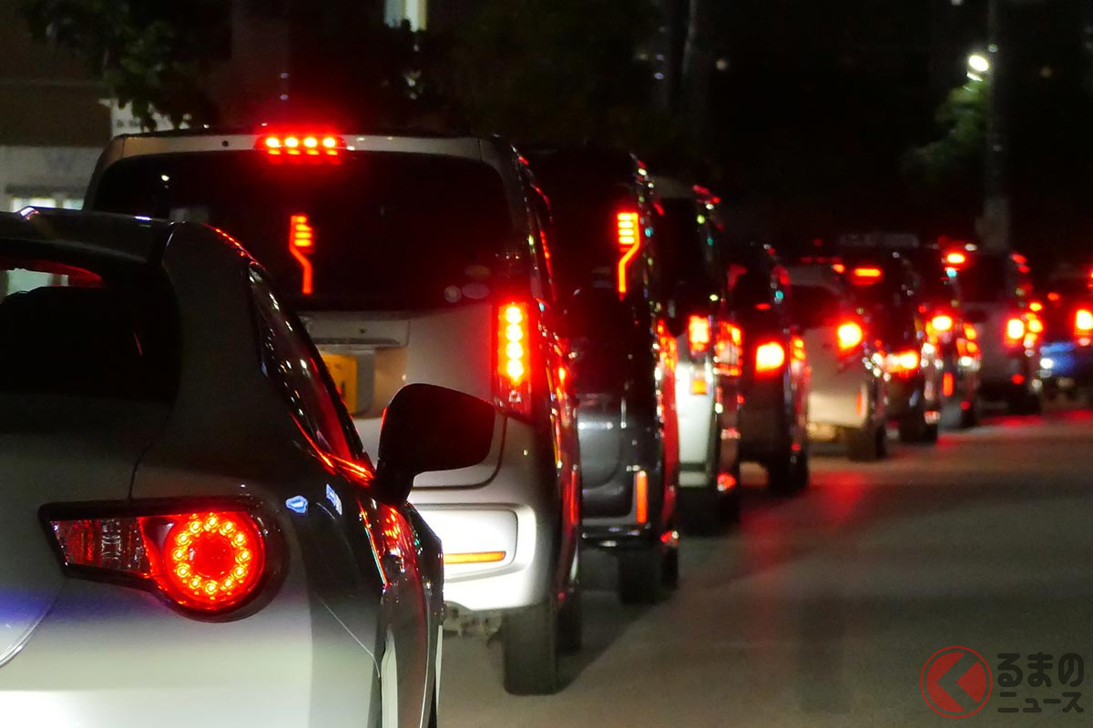 テールランプの電球切れにご注意!