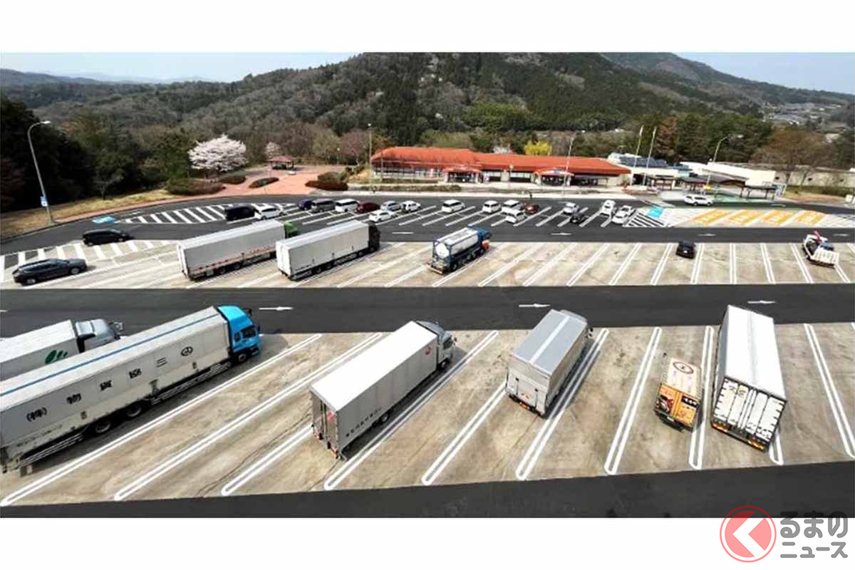 レイアウト改良後の中国道上り安佐SA(画像:NEXCO中日本)