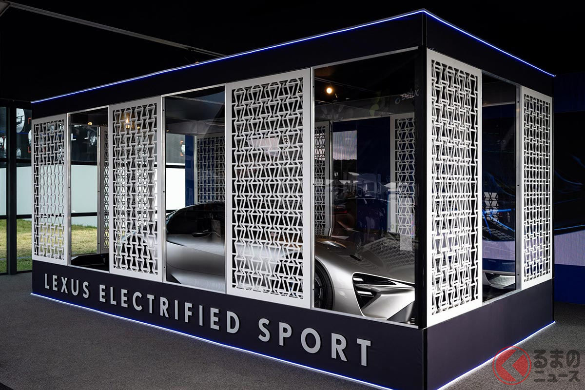 グッドウッド・フェスティバル・オブ・スピードで欧州初公開されたレクサス「エレクトリファイドスポーツ」は展示の演出も凝っていた