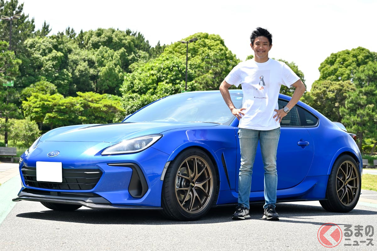 井口卓人選手とオリジナルエアロでカスタムしたスバル新型「BRZ」