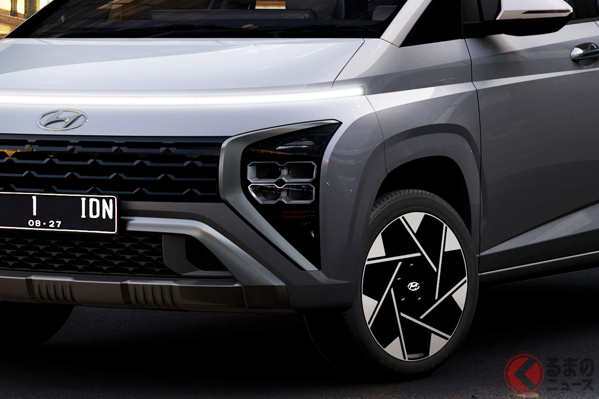 インドネシア市場でヒョンデが発表した新型「スターゲイザー」のティザー画像