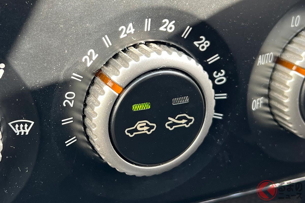 カーエアコンの「内気循環」と「外気導入」