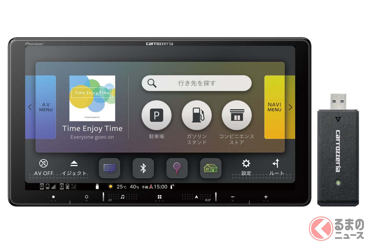 「日本子育て支援大賞2023」を受賞したパイオニア カロッツェリアの「楽ナビ」