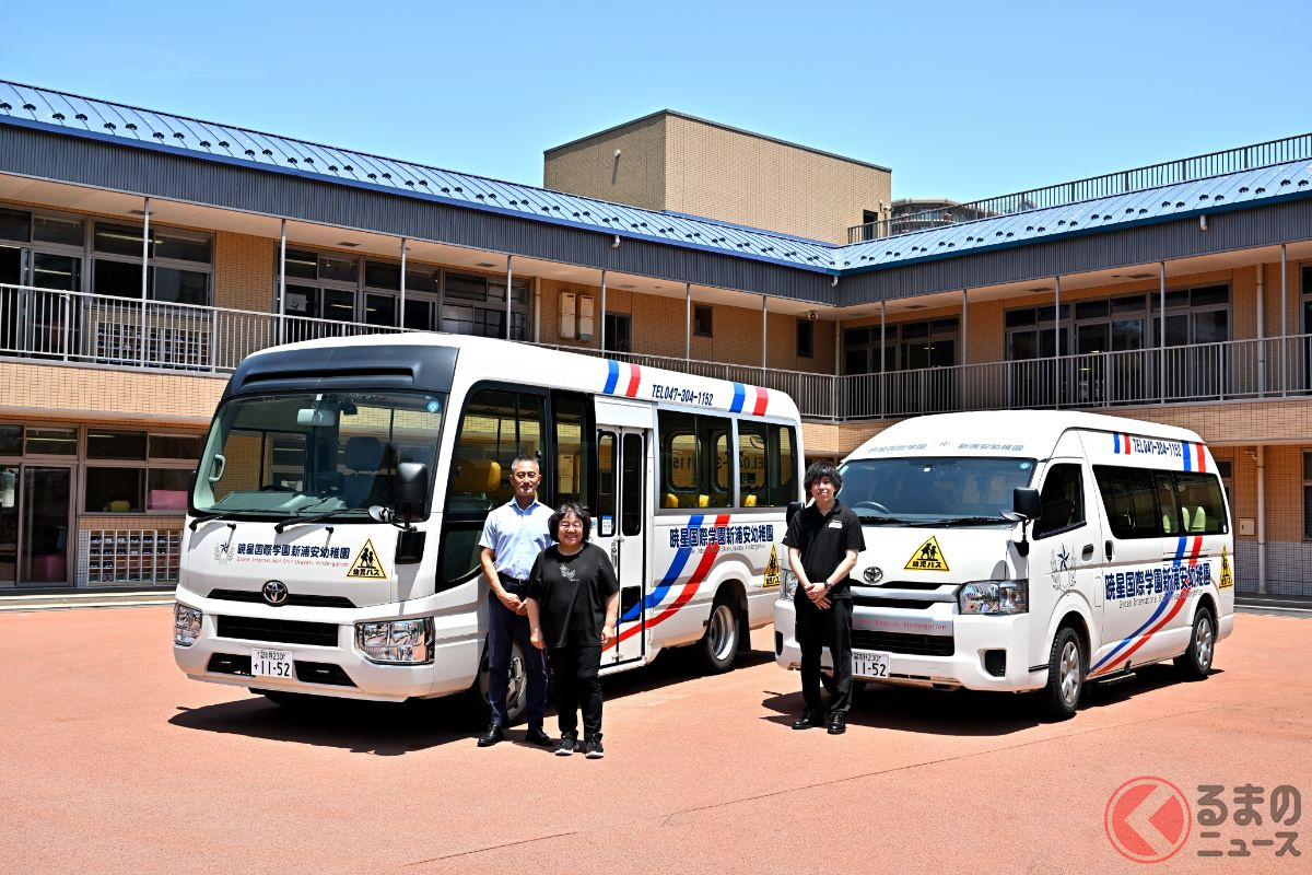 置き去り防止安全装置付パイオニア「NP1特別仕様」モデルを送迎バスに導入した学校法人暁星国際学園「新浦安幼稚園」