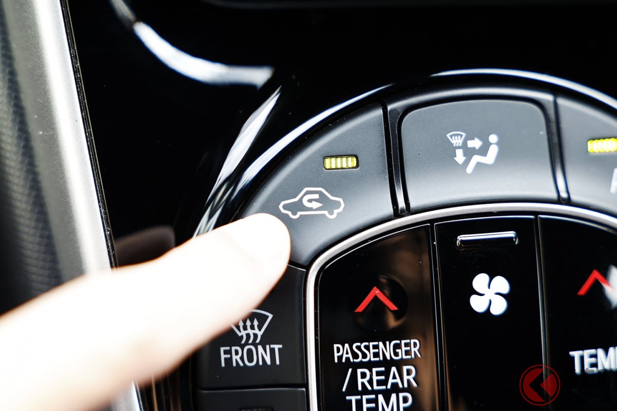 カーエアコンの「内気循環」と「外気導入」