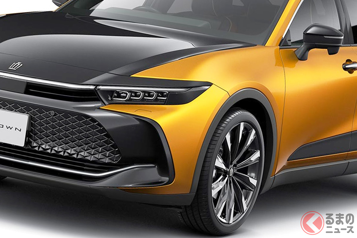 斬新デザインのトヨタ新型「クラウン クロスオーバー」が全国各地に出現!?