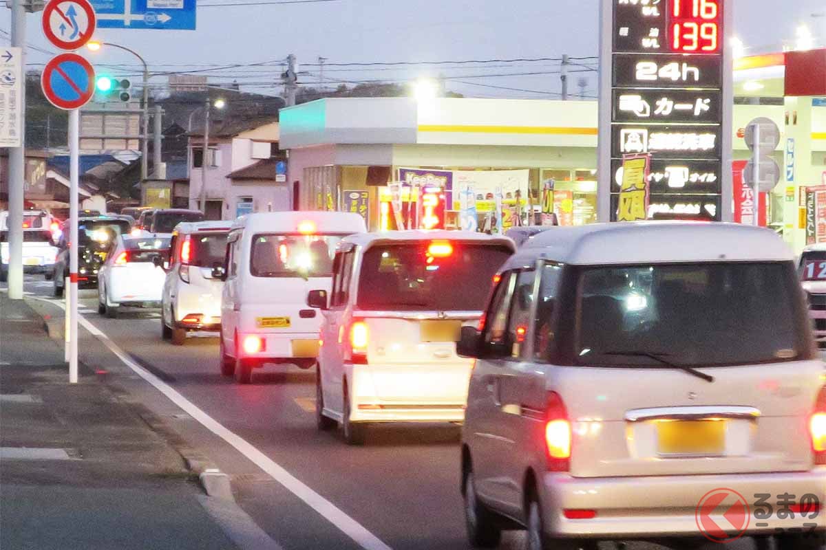 渋滞する国道208号(現道)(画像:国土交通省九州地方整備局)