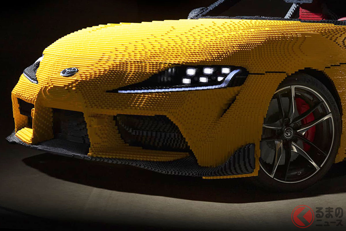 先行展示でイベントを盛り上げる「レゴ トヨタGRスープラ 実物大レプリカ」