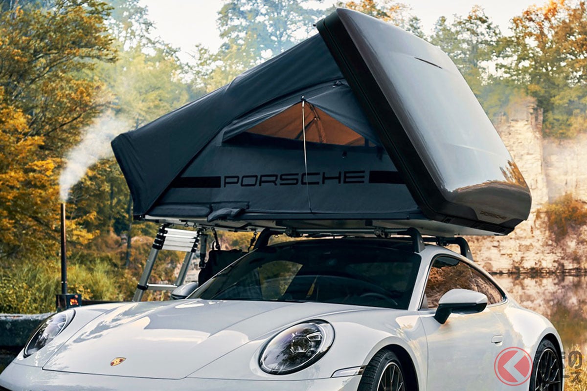 スーパーカー で快適 ルーフ泊 秘密基地 みたいでカッコイイ ポルシェが 純正ルーフ テント を発表 くるまのニュース スーパーカー で快適 ルーフ泊 秘密基地 みたいでカッコイイ ポルシェが 純正ルーフ テント を発表 くるまのニュース