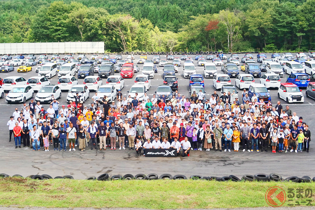 イベントには175台のModulo Xオーナー（同乗者もあわせて323名）が参加