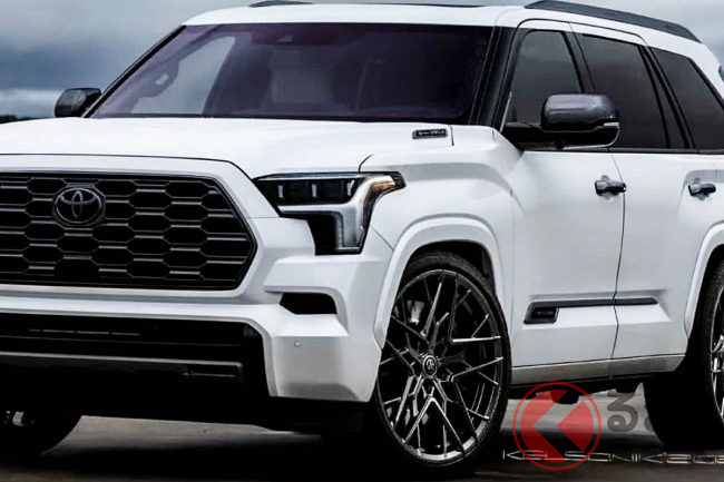 全長5m超えのトヨタ最大級 Suv をシャコタン化 黒 感強調のカスタムがカッコイイ セコイアのカスタムレンダリングがスゴイ くるまのニュース 全長5m超えのトヨタ最大級 Suv をシャコタン化 黒 感強調のカスタムがカッコイイ セコイアのカスタムレンダリングがスゴイ くるまのニュース