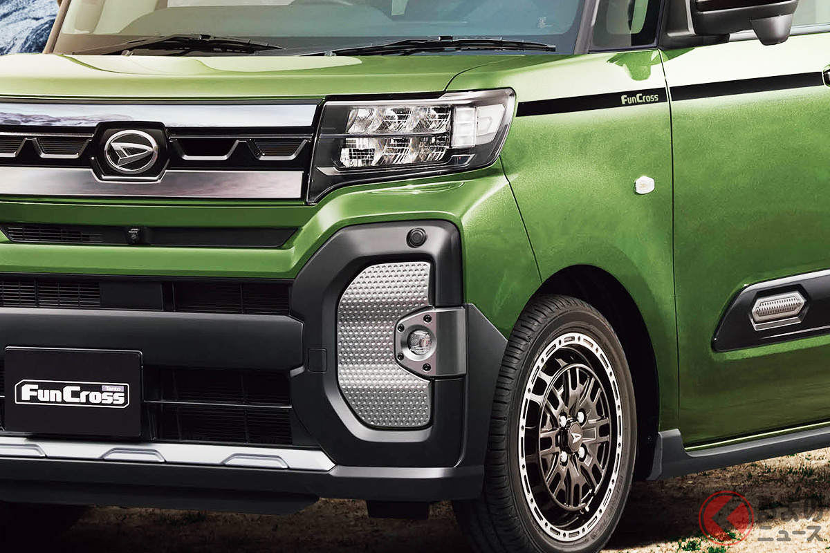 オプションパーツでさらに個性派になったダイハツ「タント ファンクロス」の姿とは?