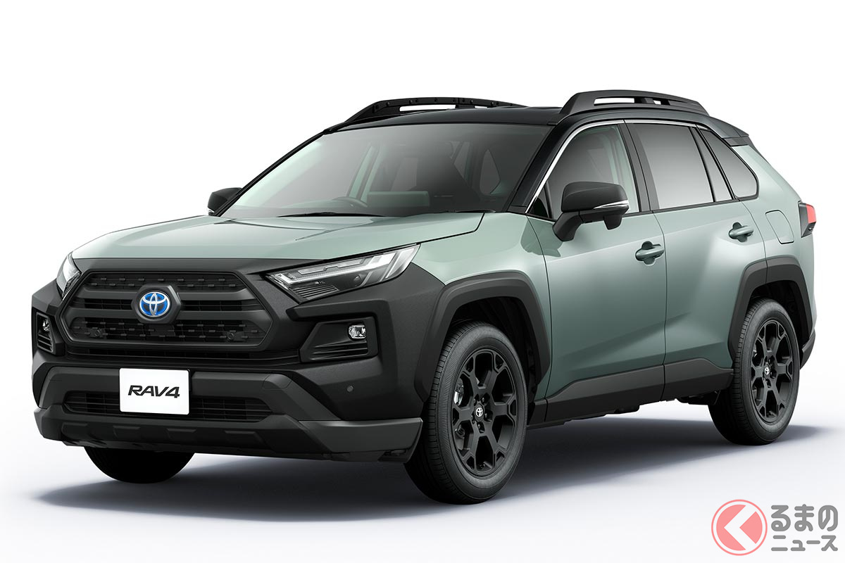 写真は2022年10月4日の「RAV4」一部改良を実施した際に追加設定された特別仕様車「RAV4 Adventure“OFFROAD package II”」