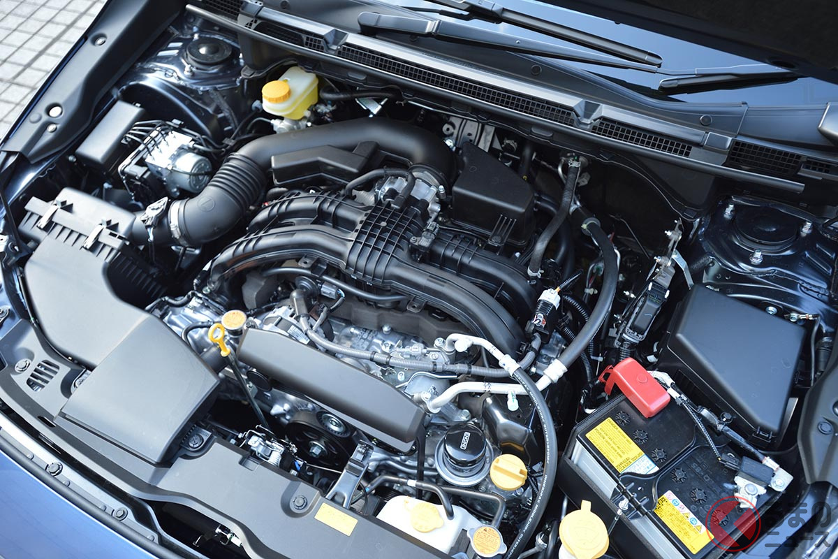 スバル「インプレッサ」の縦置き水平対向エンジン