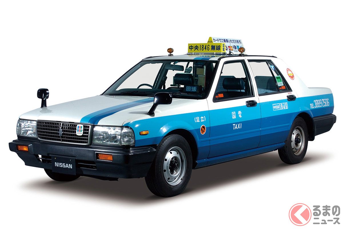 タクシーといえば長い間「3BOX」型のセダンタイプが主流でした［写真は日産「セドリック セダン（セドリック営業車）」]