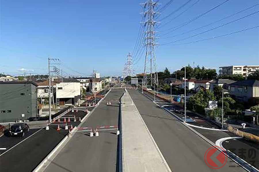 第二産業道路の延伸区間の現況(画像:埼玉県)