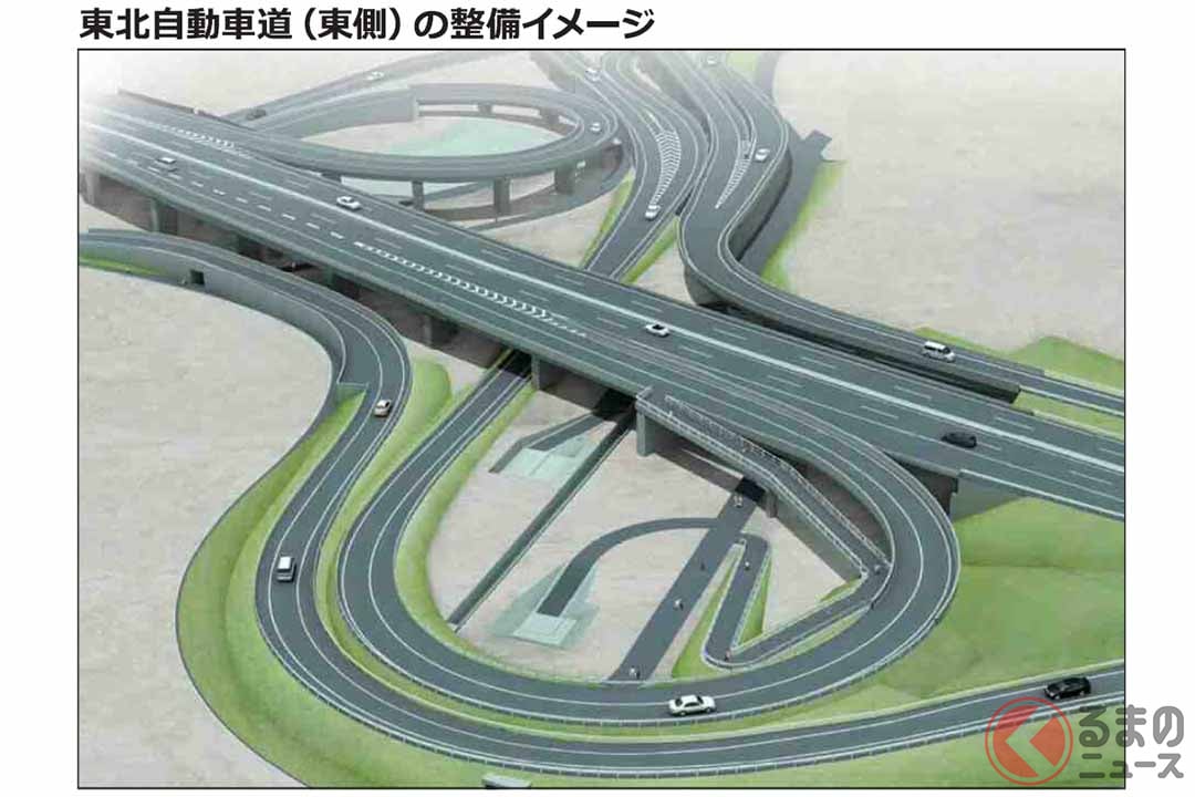 国道463号越谷浦和バイパス鶴巻ランプの整備イメージ(画像:さいたま市)