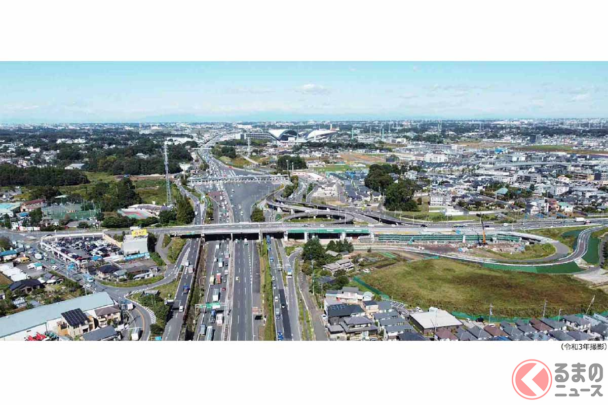 国道463号越谷浦和バイパス鶴巻ランプ(画像:さいたま市)
