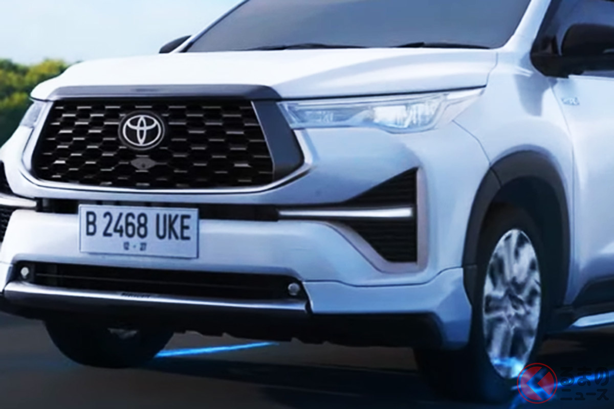 トヨタのインドネシア法人が世界初公開した新型「イノーバ ゼニックス」(トヨタインドネシア法人 公式YouTubeチャンネルより)