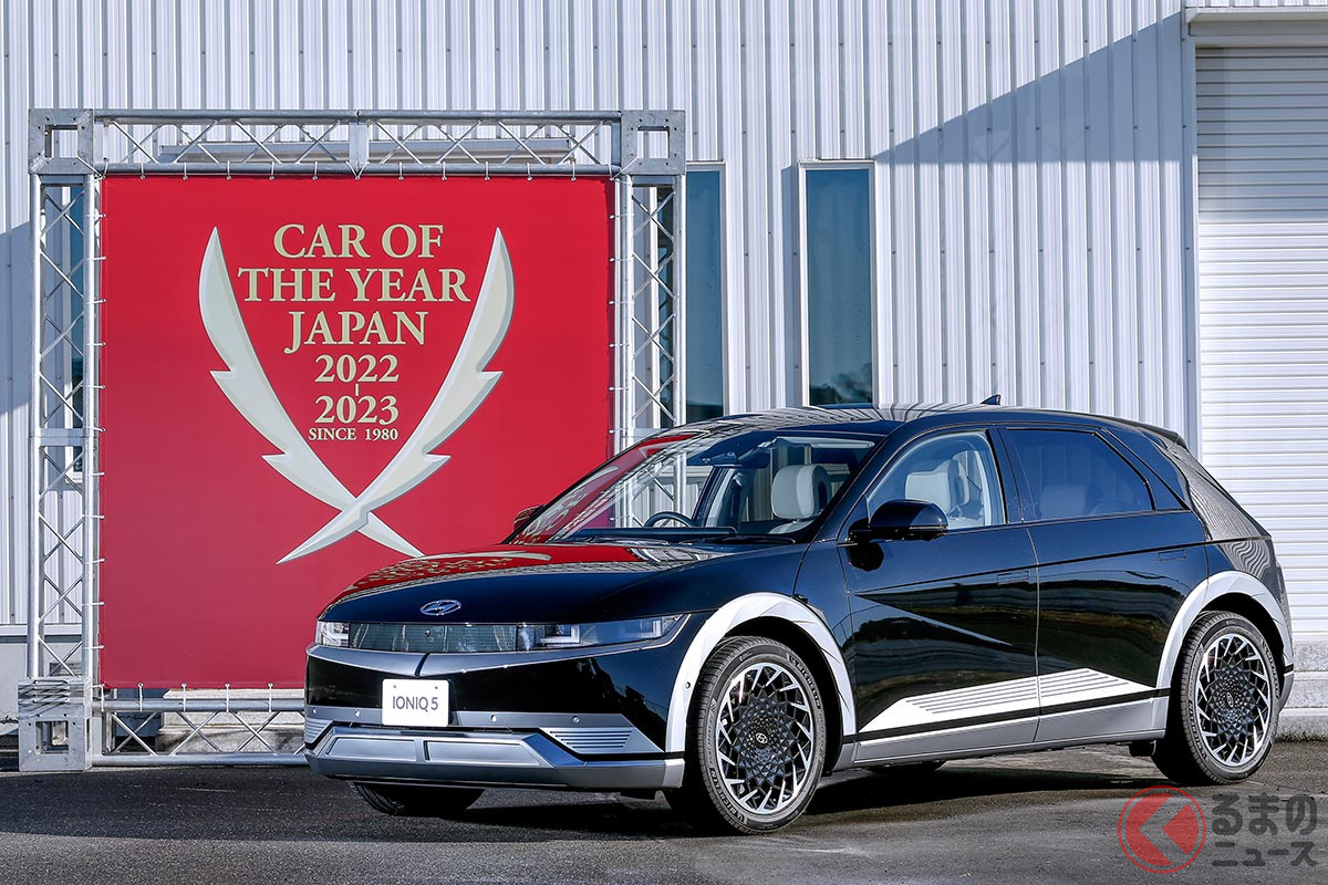 「2022-2023 日本カー・オブ・ザ・イヤー」でもっとも得票を集めた輸入車に与えられる「インポート・カー・オブ・ザ・イヤー」に韓国「ヒョンデ IONIQ 5（アイオニック5）」が選出！ アジア系メーカーでは初の受賞です