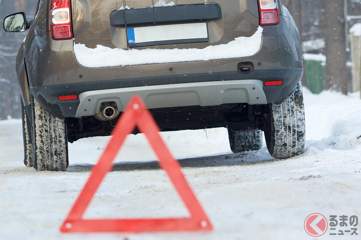 雪道などでは脱輪に気を付けたい