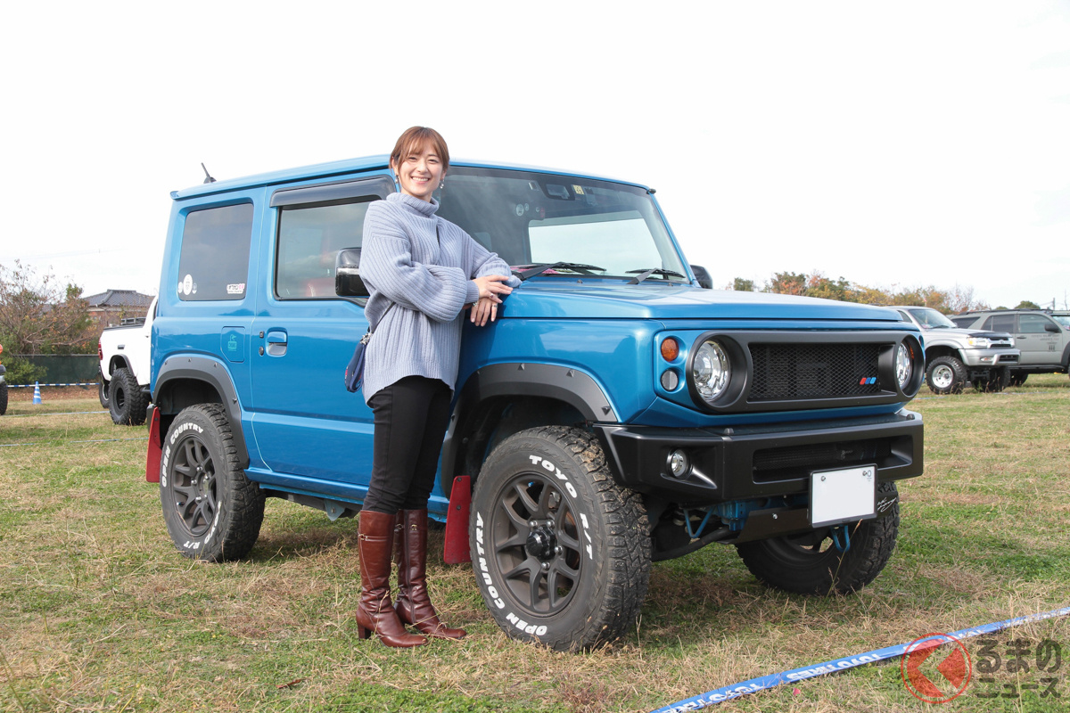 @blue_jimnyさんのスズキ ジムニーはDIYで仕上げたホワイトレターがプチアクセント