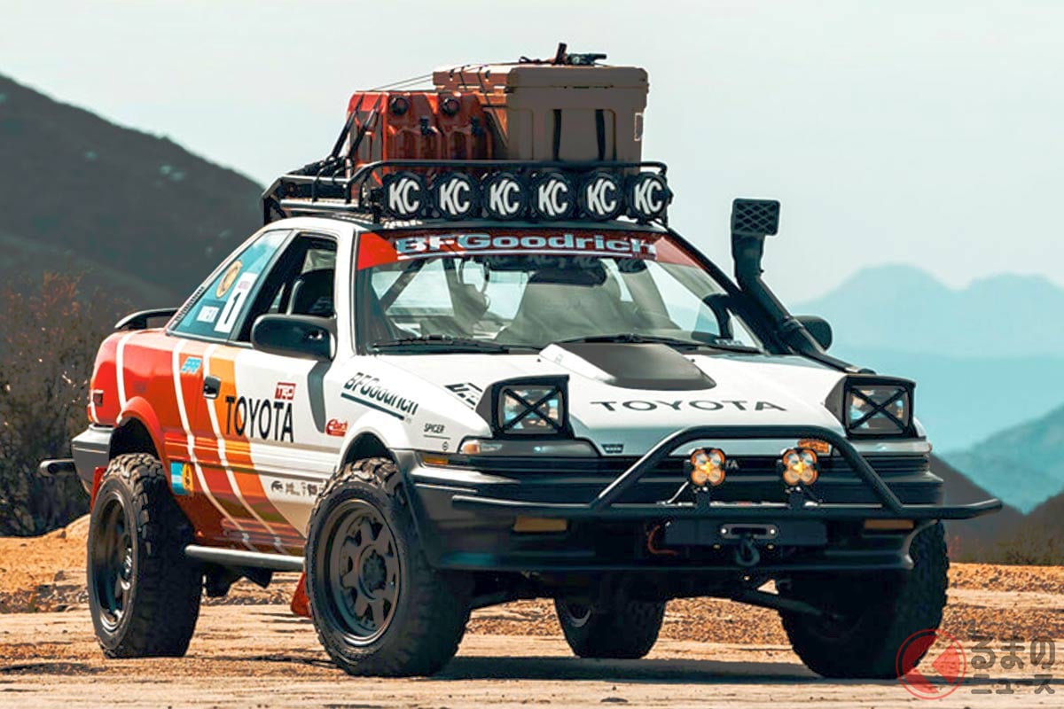1989年式の「カローラ GT-S(AE92)」を本格オフロード仕様にカスタムした「AWDROLA」