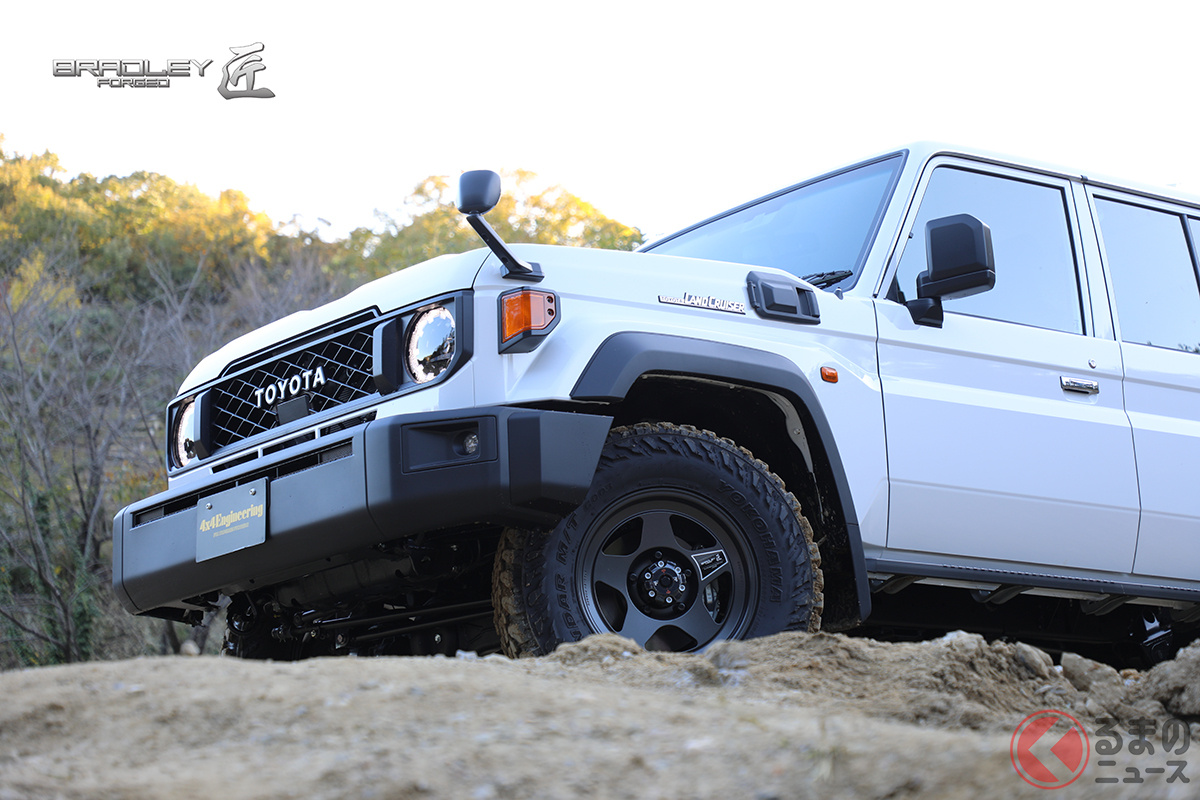 再再発売されたトヨタ 新型ランドクルーザー70にも「BRADLEY」が装着可能なことが判明