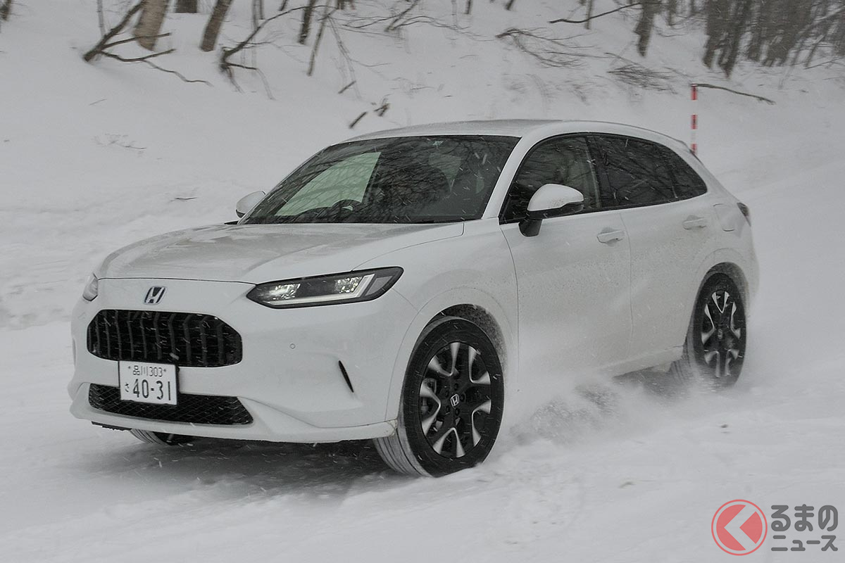 リアルタイムAWDやスノーモードで雪上走行を難なくこなすホンダ新型「ZR-V」