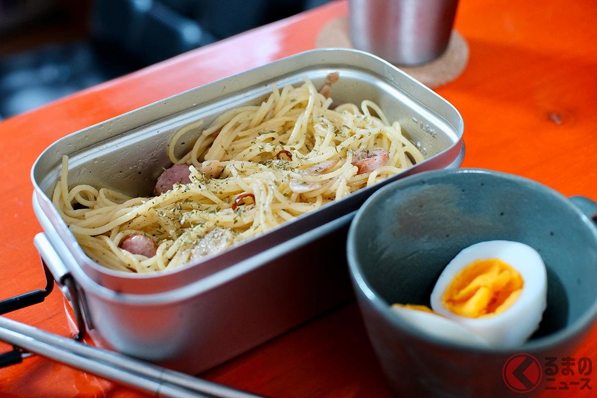 ひと手間加えるのが車中飯のポイント