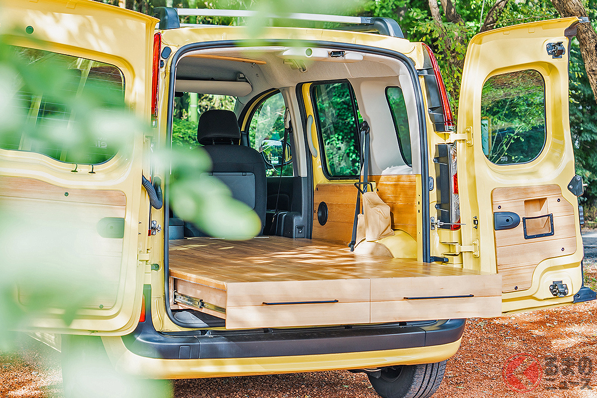 無垢材のウッド内装がオシャレ! ルノー「カングー」(先代・2代目モデル)をベースにした「YURT(ユルト)」の車中泊カー 第1弾モデル
