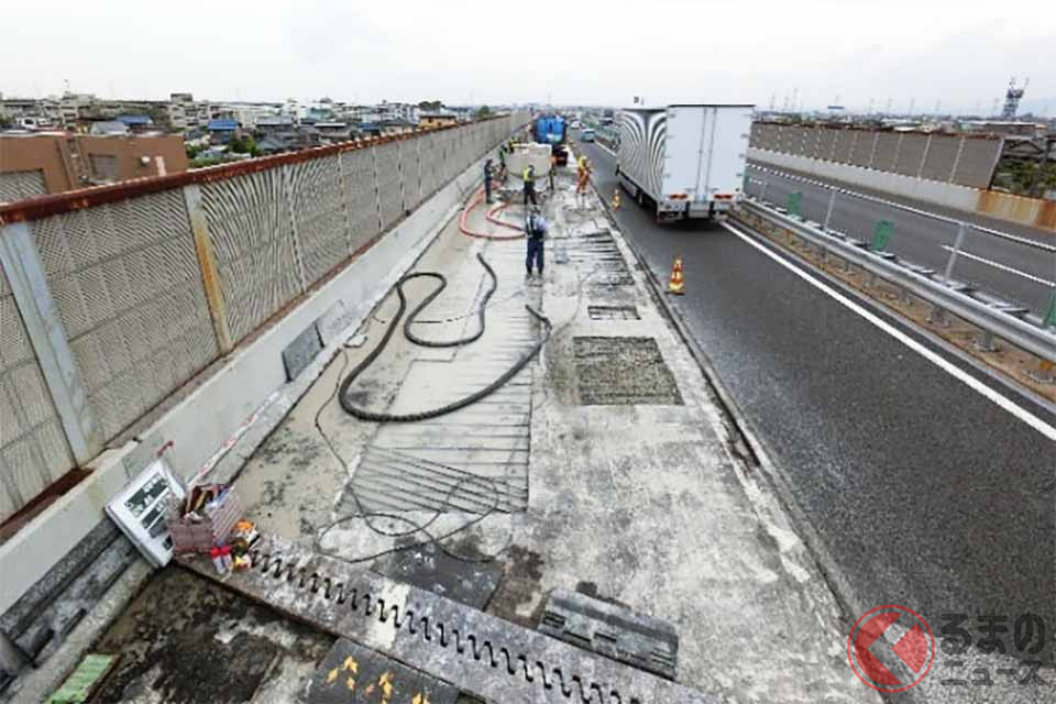 舗装・床版補修工事のイメージ(画像:NEXCO中日本)