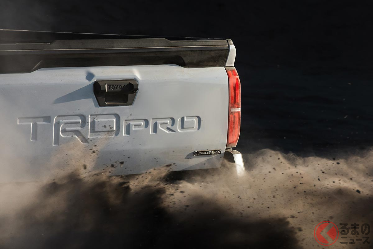 米国トヨタが公開した新型「タコマ」(ティザー画像)