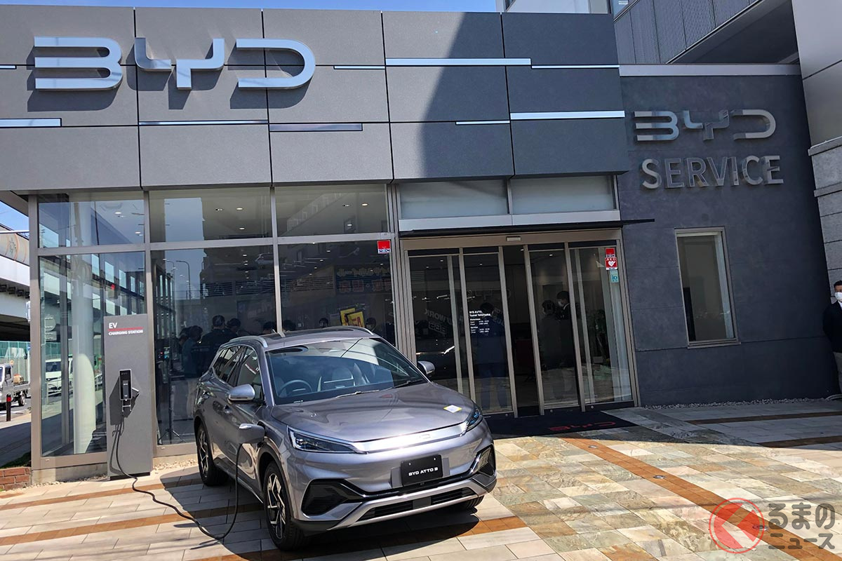 日本国内1号店となるBYD AUTO東名横浜