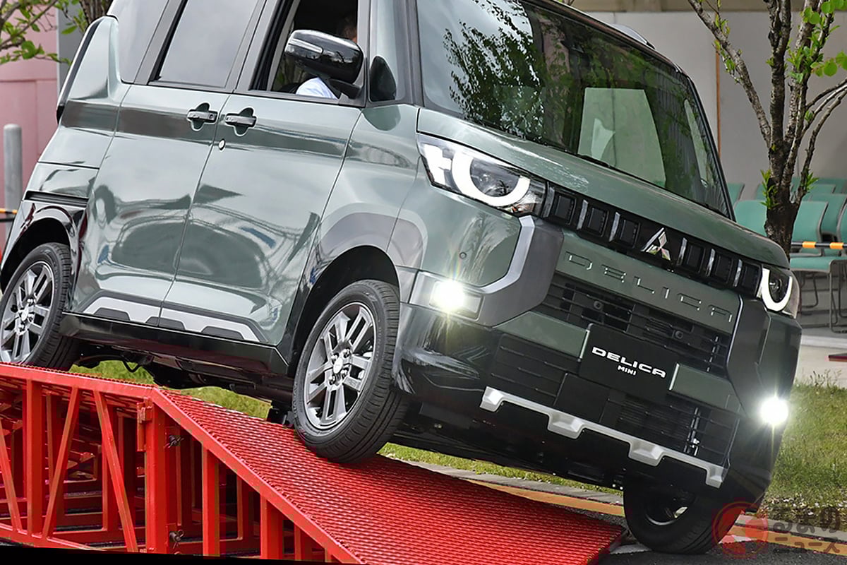 この程度なら「余裕」!? 三菱 新型「デリカミニ」4WDの悪路走破性を体験した!